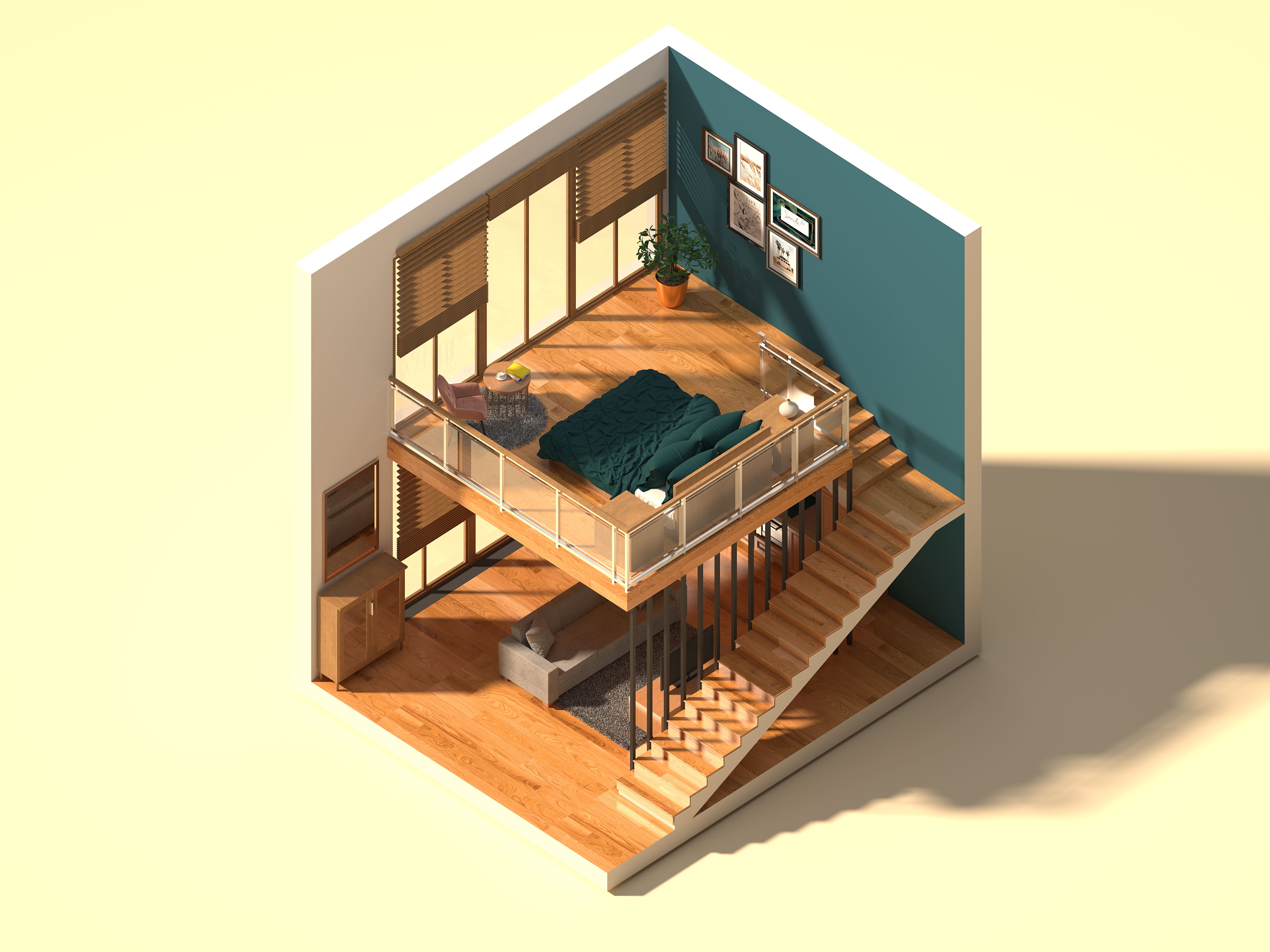 Projekt für stilvolle Rauminszenierung